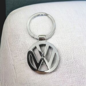 VW Silver Tone Keychain/Ring